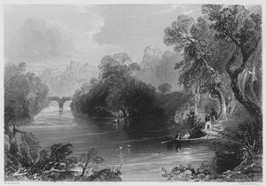 Old Weir Bridge, Killarney (metszet) alkotó: William Henry (after) Bartlett