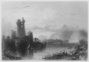 Ross kastély, Killarney (metszet) alkotó: William Henry (after) Bartlett