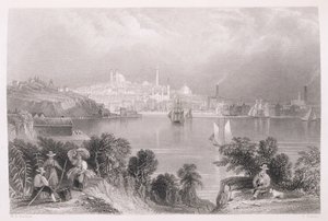 A View of Baltimore, „The History of the United States”, 20. évf. II, Charles Mackay, metszett S. Fisher alkotó: William Henry Bartlett