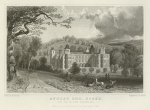 Audley End, Essex, Lord Braybrooke székhelye alkotó: William Henry Bartlett