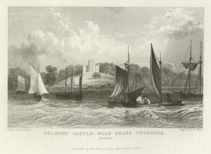 Belmont kastély, Grays Thurrock közelében, Essexben alkotó: William Henry Bartlett