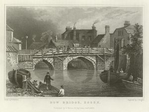 Bow Bridge, Essex alkotó: William Henry Bartlett