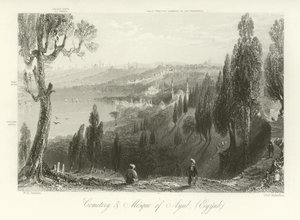 Ayub temetője és mecsete, Konstantinápoly alkotó: William Henry Bartlett