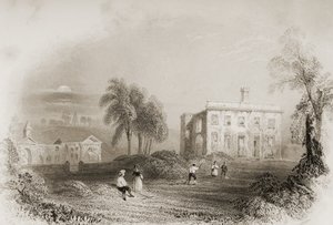 Dangan kastély, Meath megye, Írország, George Virtue „Scenery and Antiquities of Ireland” című művéből, 1860-as évek