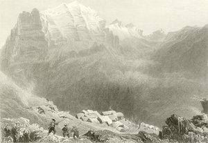 Dormeilleuse, Magas-Alpok, Felix Neffs munkásságának színhelye alkotó: William Henry Bartlett