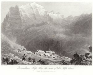 Dormeilleuse a Magas-Alpokban alkotó: William Henry Bartlett