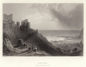 Dover, (a Ramsgate Road felől) alkotó: William Henry Bartlett