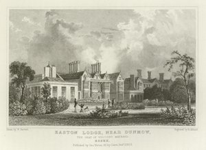 Easton Lodge, Great Dunmow közelében, Maynard vikomt székhelye, Essex alkotó: William Henry Bartlett