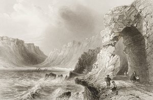 Glengarriff, Cork megye, George Virtue „Scenery and Antiquities of Ireland” című művéből, 1860-as évek alkotó: William Henry Bartlett