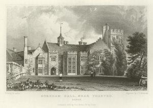 Horeham Hall, Thaxted közelében, Essexben alkotó: William Henry Bartlett