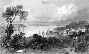 Manningtree, Essex, vésette: Charles Mottram, 1832 alkotó: William Henry Bartlett