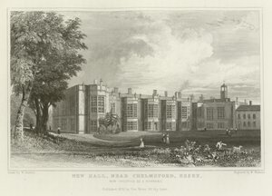New Hall, Chelmsford közelében, Essex államban, jelenleg kolostorként működik alkotó: William Henry Bartlett