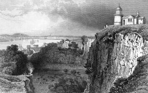 Purfleet, Essex, vésette John Rogers, 1832 alkotó: William Henry Bartlett