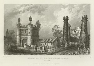 Beckenham Hall maradványai, Essex alkotó: William Henry Bartlett