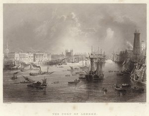 London kikötője alkotó: William Henry Bartlett