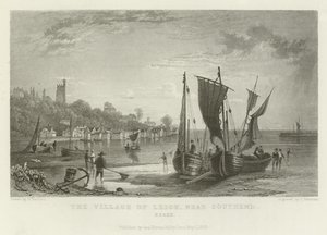 Leigh faluja Southend közelében, Essex államban alkotó: William Henry Bartlett