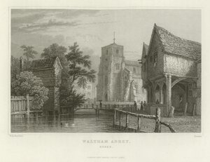 Waltham Abbey, Essex alkotó: William Henry Bartlett