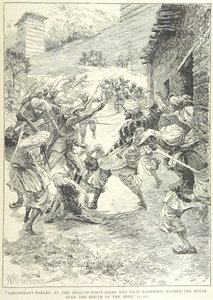 A chitrali bánya megtámadása alkotó: William Henry Charles Groome