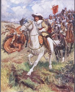 Császárjaink felrobbantak az accurst soraiban, illusztráció a „Híres harcok balladáiból”, 1900 körül