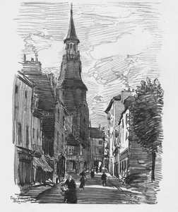 Óratorony, Dinan, 1907 körül