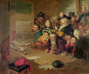Robespierre (1758-94) 1794-es letartóztatásának hírére várva, 1866