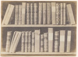 Jelenet a könyvtárban, VIII. tábla a Természet ceruzájáról alkotó: William Henry Fox Talbot