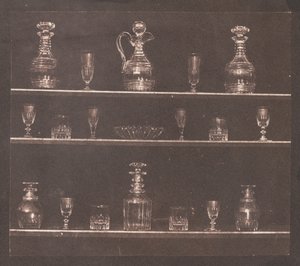 Üvegtárgyak, 1844. alkotó: William Henry Fox Talbot