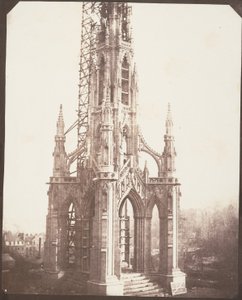 A Scott-emlékmű a befejezés előtt, Edinburgh alkotó: William Henry Fox Talbot