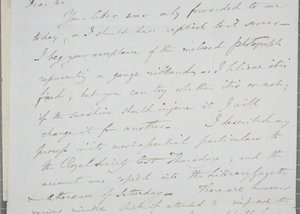 William Henry Fox Talbot aláírt levele James David Forbesnek, 1839 alkotó: William Henry Fox Talbot