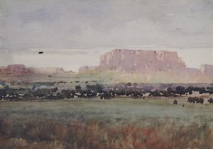 A Plateau Countryban, Colorado, 1931. alkotó: William Henry Holmes