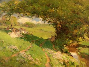 A vándorturisták pihenése alkotó: William Henry Holmes