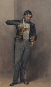 Butler, 1827 körül (akvarell, papír) alkotó: William Henry Hunt
