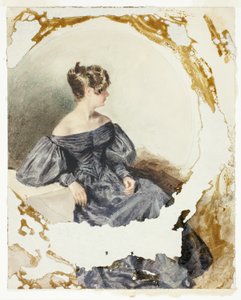 Ülő nő fekete ruhában alkotó: William Henry Hunt