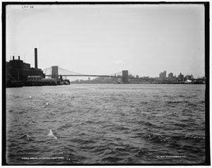 Brooklyn Bridge, New York, 1900 körül