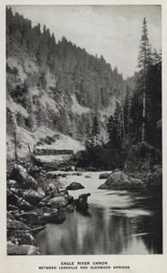 Colorado kanyonjai: Eagle River Canon, Leadville és Glenwood Springs között (f/w fotó) alkotó: William Henry Jackson