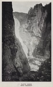 Colorado kanyonjai: Platte Canon, Deansbury felett (f/w fotó) alkotó: William Henry Jackson