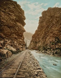 Clear Creek Canyon, Colorado, 1899 körül (fénykép)