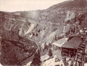 Gilman és Eagle River Canyon, 1880-90 körül alkotó: William Henry Jackson