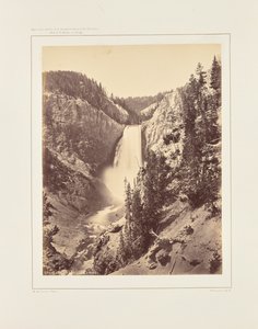 A Yellowstone alsó vízesései, közelről alkotó: William Henry Jackson