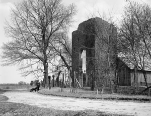 Régi templom, Jamestown, Virginia, 1902 körül (fotó)