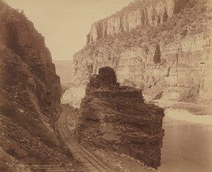 A Portals, a Grand-folyó kanyonja, a Glenwood-i D.  R.G.R.R. mellékvonal alkotó: William Henry Jackson