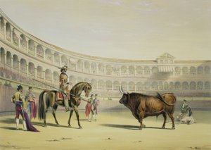 Picador Kihívja a bikát, 1865 alkotó: William Henry Lake Price