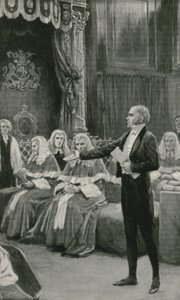 Earl Gray a Püspöki Tanácshoz fordul a reformtörvény elfogadása érdekében alkotó: William Henry Margetson