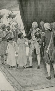 Tippu szultán fiait Lord Cornwallis túszként fogadja alkotó: William Henry Margetson