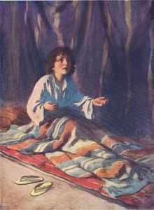 A gyermek Samuel, a Thomas Nelson által kiadott Biblia Képeskönyvből, 1950 körül alkotó: William Henry Margetson
