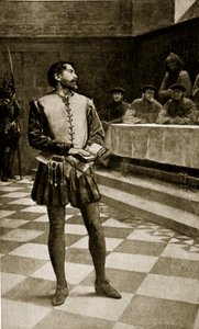 Adam Wallace pere, 1550, illusztráció a Hutchinson története a brit nemzetről című művéből, 1923 körül alkotó: William Henry Margetson