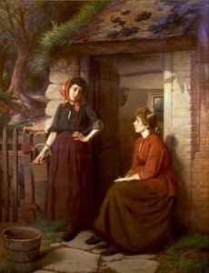 Village Gossip (olaj, vászon)
