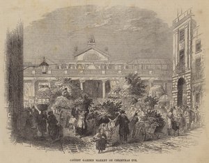 Covent Garden Market karácsony estéjén alkotó: William Henry Pike