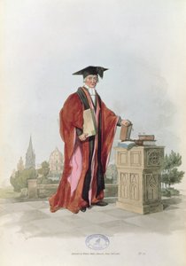 Az Oxfordi Egyetem polgári jogi doktora a "Nagy-Britannia jelmezéből", 1805 (nyomtatás) alkotó: William Henry Pyne