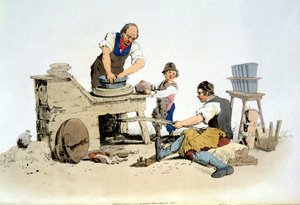 Potters, a "Costume of Great Britain"-ből, William Miller kiadója, 1805 alkotó: William Henry Pyne